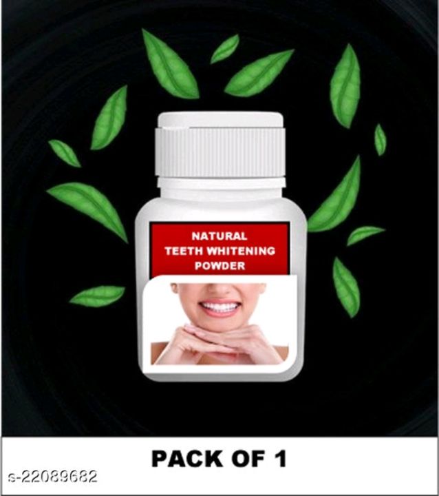 Natural teeth whitening powder uploaded by business on 7/29/2021