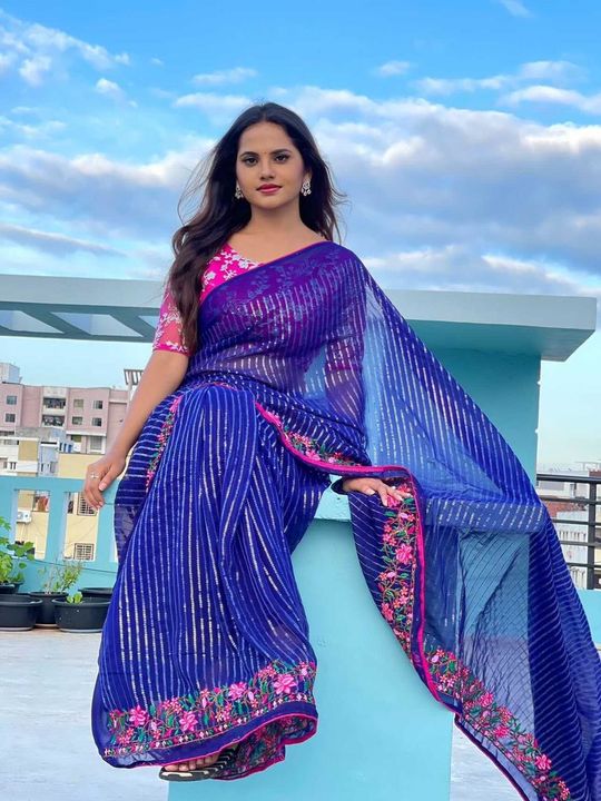 Beautiful saree uploaded by business on 7/29/2021