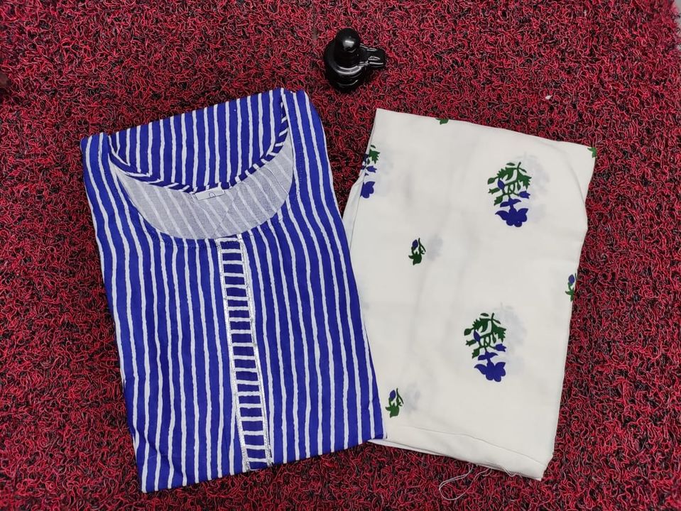 Kurti with plazzo uploaded by Lata creation on 7/29/2021
