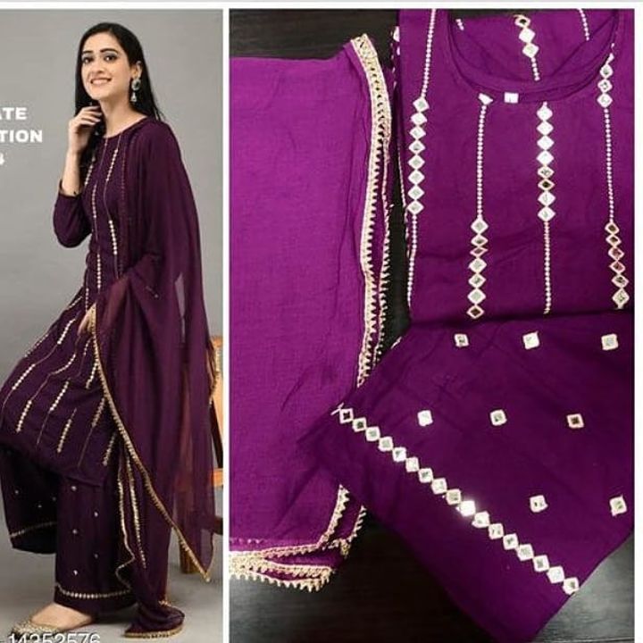Mirror work kurti set uploaded by Hassina Shoppers Stop on 7/29/2021