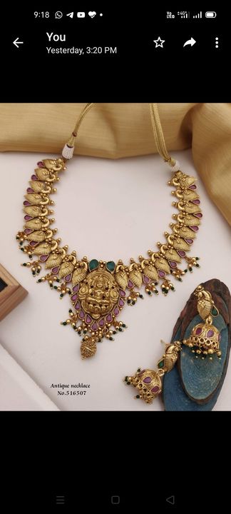 गोल्ड लुक सेट सुपर क्वालिटी uploaded by VN rajwadi jwellery online shopping on 7/30/2021