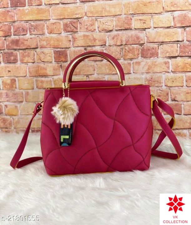 Post image Catalog Name:*Ravishing Alluring Women Slingbags*Material: PUNo. of Compartments: 3Pattern: TexturedType: Shoulder bagMultipack: 1Sizes:Free Size (Length Size: 8 in, Width Size: 4 in, Height Size: 8 in) 
Easy Returns Available In Case Of Any Issue*Proof of Safe Delivery! Click to know on Safety Standards of Delivery Partners- https://ltl.sh/y_nZrAV3