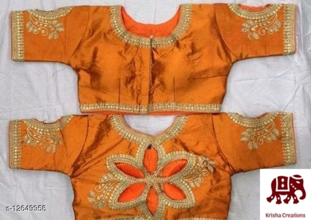 Woman blouse uploaded by Krisha creation on 7/30/2021
