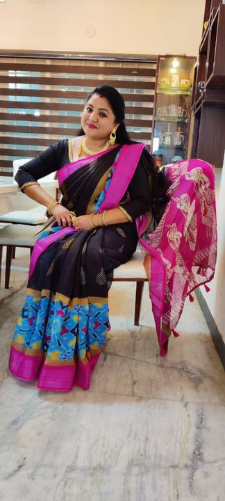 Linen saree uploaded by business on 7/30/2021