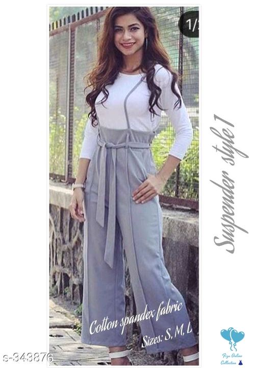 Post image I want 1 Pieces of Is jumpsuit me agar green color hai to plzz mujhe msg kro abhi just.
Below is the sample image of what I want.