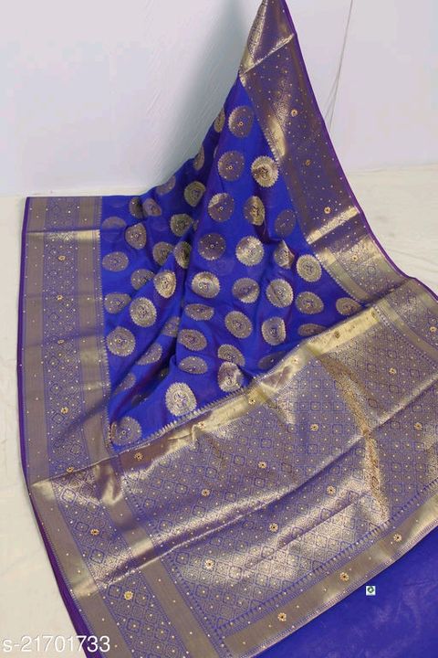 Chanderi Silk sarees uploaded by business on 7/30/2021