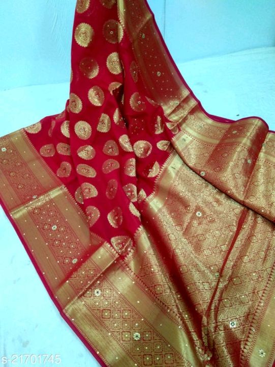 Chanderi silk sarees uploaded by business on 7/30/2021