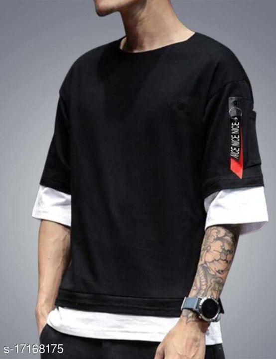 Post image Catalog Name:*Pretty Fabulous Men Tshirts*Fabric: Cotton Blend,CottonSleeve Length: Short Sleeves,Long Sleeves,Three-Quarter SleevesPattern: Printed,SolidMultipack: 1Sizes:S (Chest Size: 36 in, Length Size: 27 in) M (Chest Size: 38 in, Length Size: 27.5 in) L (Chest Size: 40 in, Length Size: 28 in) XL (Chest Size: 42 in, Length Size: 28.5 in) XXL (Chest Size: 44 in, Length Size: 29 in)