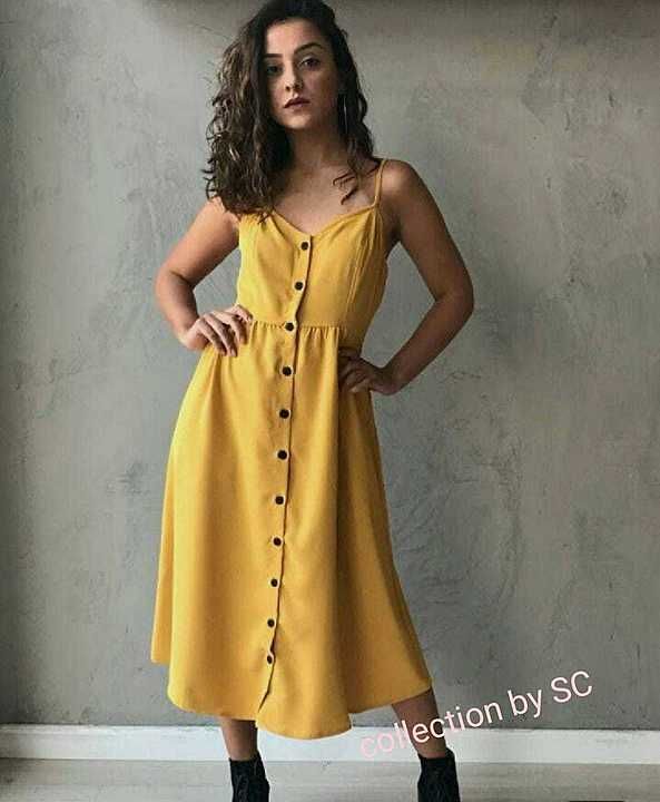 Knee Length Buttoned dungree uploaded by Fashion city on 8/26/2020