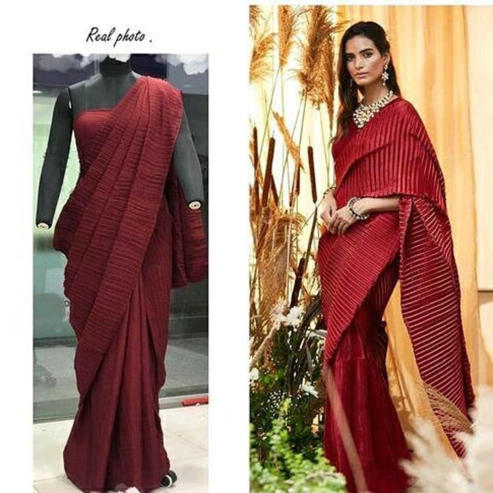 Plated Saree uploaded by business on 7/31/2021