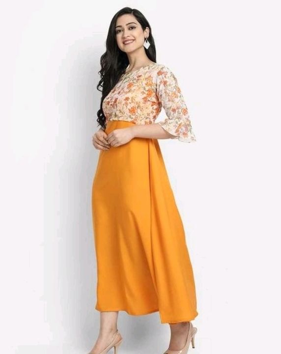 Crepe dress kurti uploaded by Dailyfashion772 on 7/31/2021