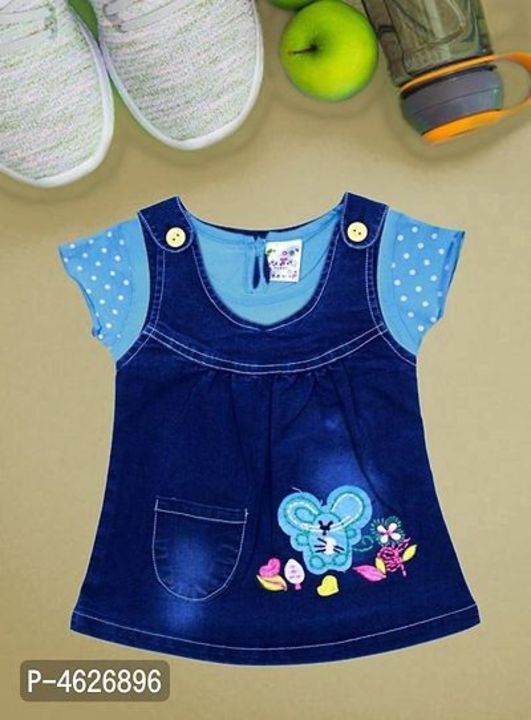 Kids Girls Denim Frock uploaded by 🌺ATTRACTIVE COLLECTIONS 🌺 on 7/31/2021