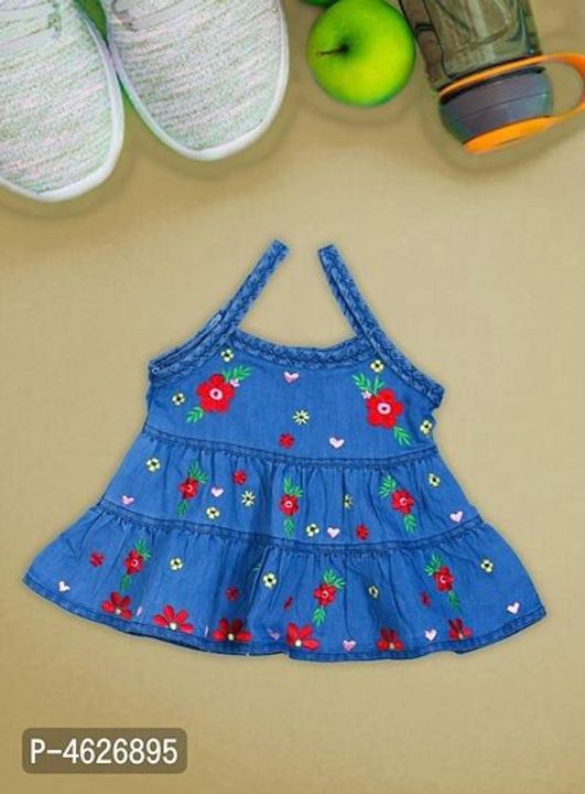Kids Girls Denim Frock uploaded by 🌺ATTRACTIVE COLLECTIONS 🌺 on 7/31/2021