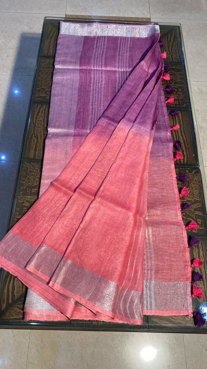 Linen by linen saree uploaded by business on 7/31/2021