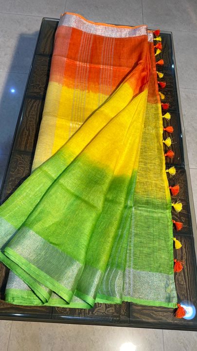 Linen by linen saree uploaded by business on 7/31/2021