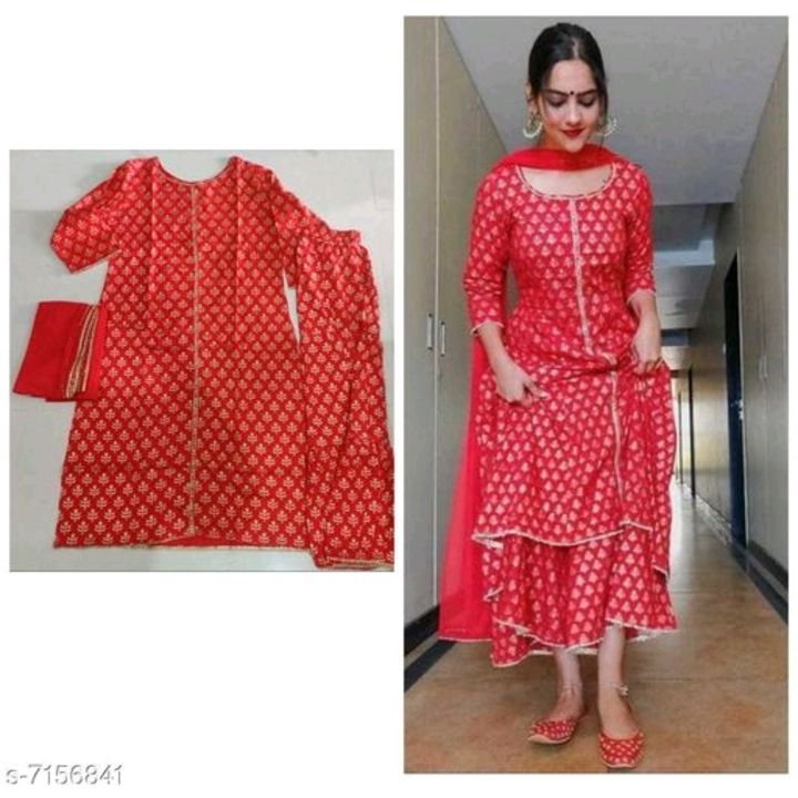 Kurti with plazo and dupatta uploaded by business on 8/1/2021