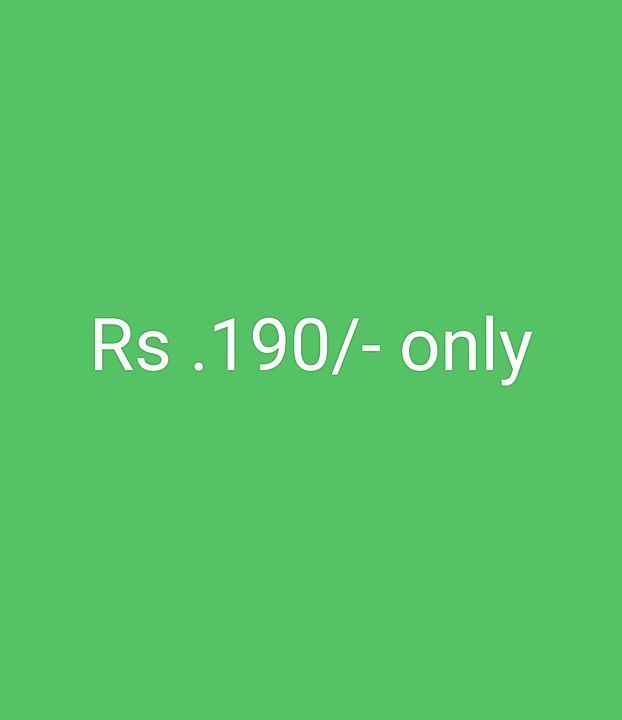 Post image Only rs. 190/- best price and quality guarantee.