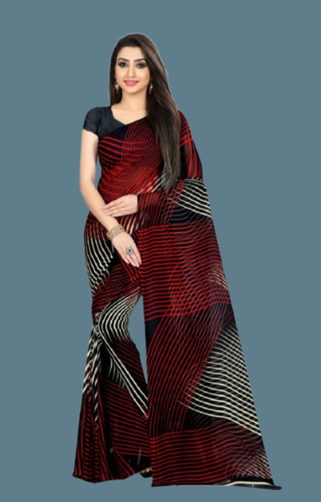 Daliy use fancy saree (single pic) uploaded by business on 8/1/2021