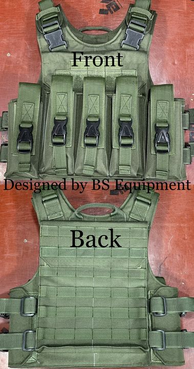 Bulletproof vest ( cover) 5 magazine  capacity  uploaded by BS Equipment on 8/1/2021