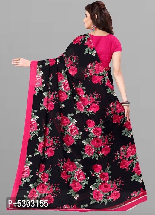 *Georgette Printed Daily Wear Saree With Blouse*

 *Size*: 
Free Size(Saree Length - 5.5 metres) 
Fr uploaded by HARSH ENVIRONMENTAL on 8/1/2021