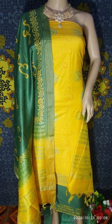 Katan staple viscos silk uploaded by Silk  cotton  khadi suits and sree on 8/1/2021