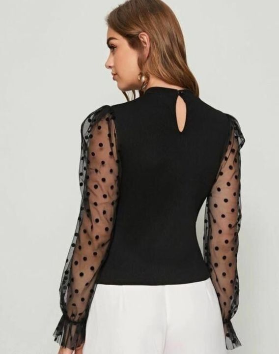 PARTYWEAR NET TOP uploaded by Glam Fashion on 8/1/2021