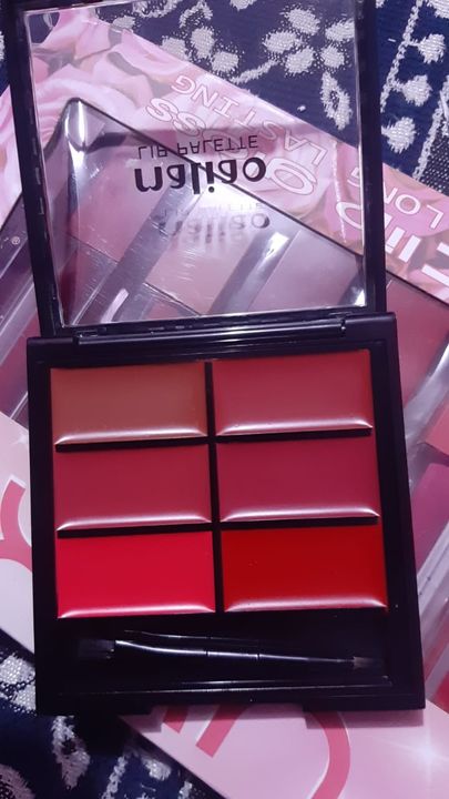 Post image Maliao sealed with a kiss Lip Palette 

BUY IN 220 RS. SINGLE PALETTE. 
Bulk different

(Actual Price above 300 rs. )