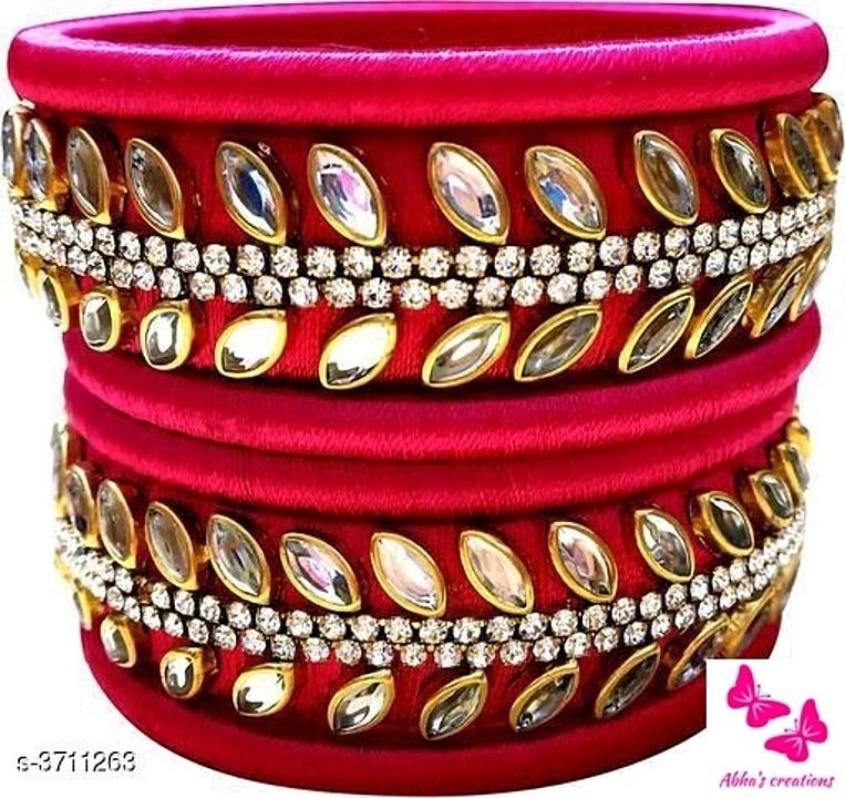 Silk thred bangles  uploaded by business on 8/26/2020