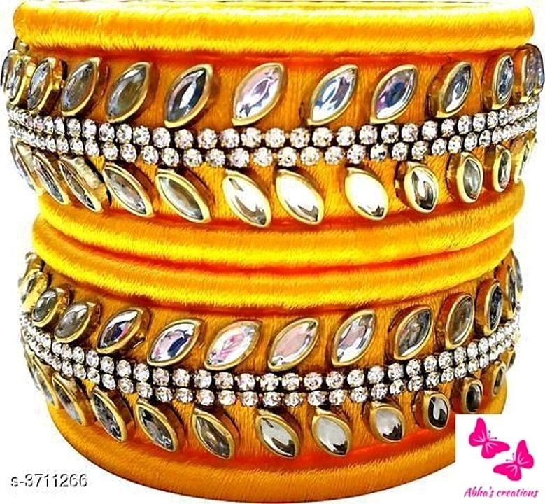 Silk thred bangles  uploaded by Abha's creation's  on 8/26/2020