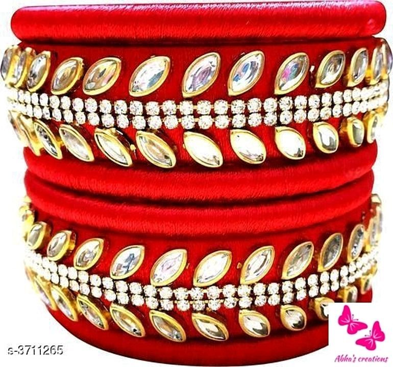 Silk thred bangles  uploaded by Abha's creation's  on 8/26/2020
