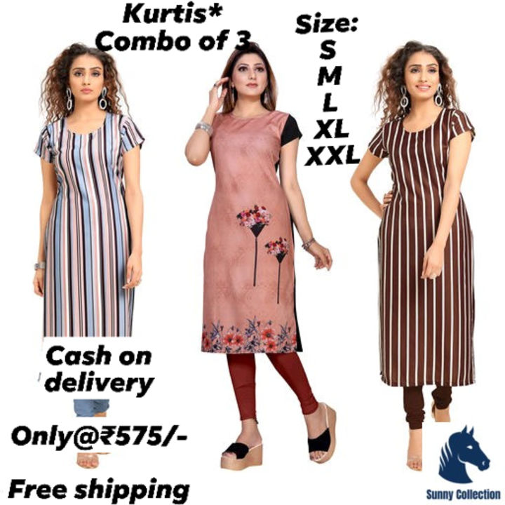 Kurtis*
Combo of 3 uploaded by Best deal by sunny on 8/1/2021