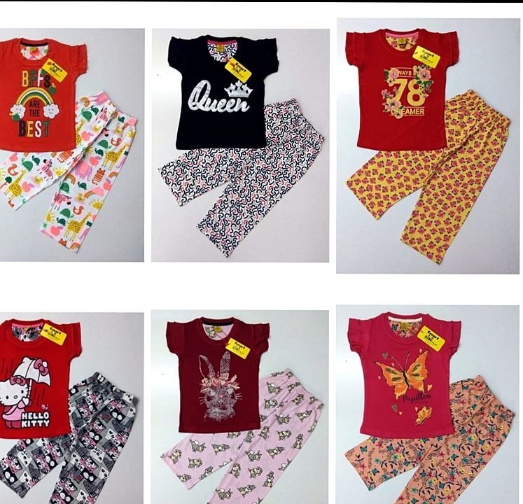 Girls cotton pyjama set  uploaded by business on 8/26/2020