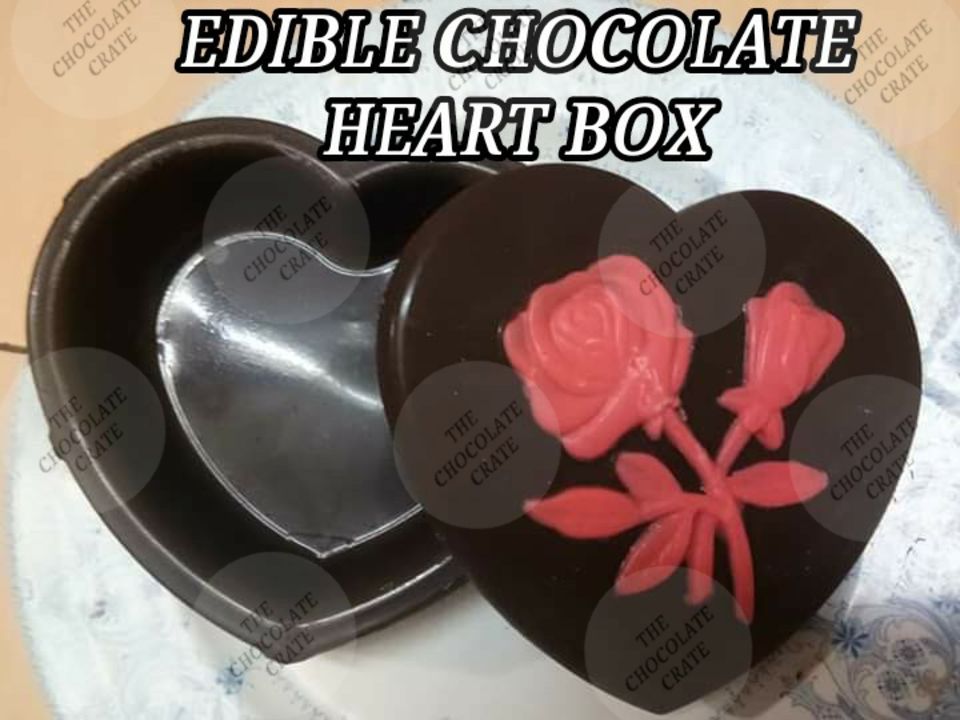 Edible heart ❤box uploaded by The Chocolate Crate on 8/2/2021
