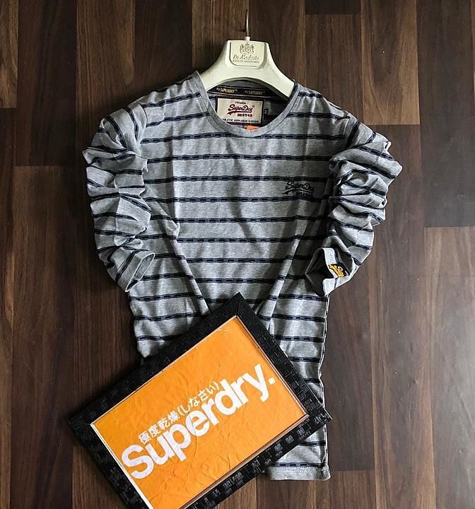 *Restocked on demand*
Superdry tshirts
*Full sleeves* 
Size- *M,L,Xl.*
*Price- 590/- free ship.*
Ni uploaded by Akshka collection  on 8/26/2020