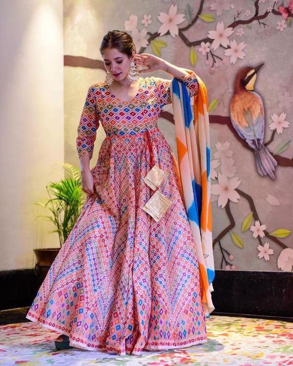 Fancy gown uploaded by Bala ji collection on 8/2/2021