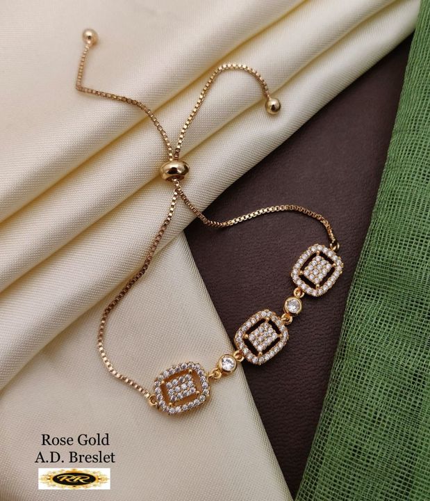 High Quality Rose Gold Diamond Bracelet only  uploaded by RADHA RANI COLLECTION on 8/2/2021