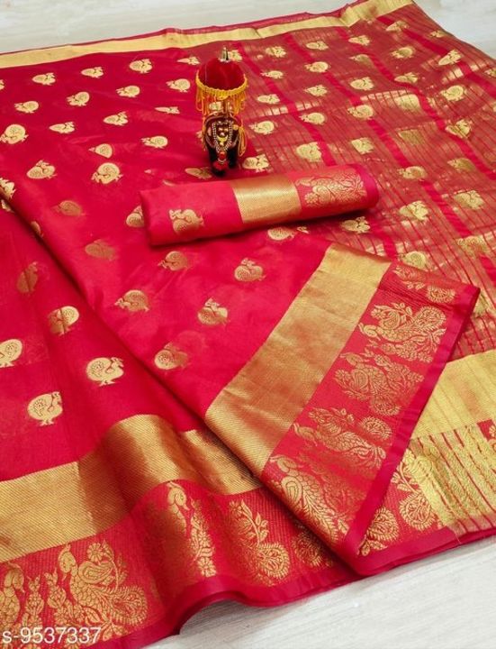 Women's cotton silk saree uploaded by Simran Kaur on 8/2/2021