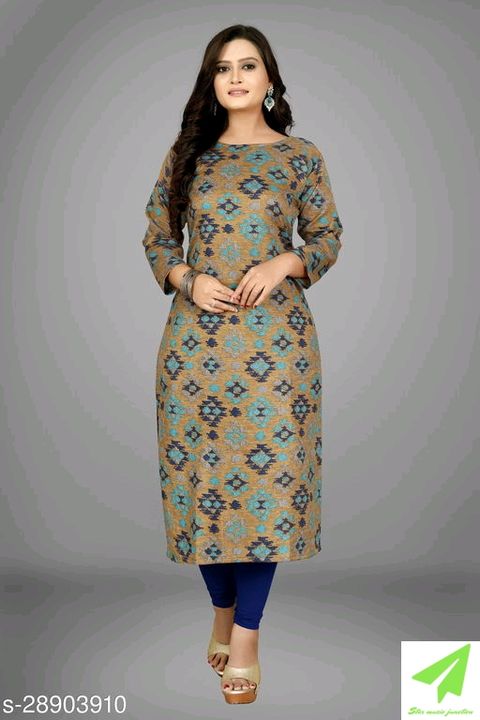 Post image Catalog Name:*Abhisarika Fabulous Kurtis*Fabric: CottonSleeve Length: Three-Quarter SleevesPattern: PrintedCombo of: SingleSizes:M (Bust Size: 38 in, Size Length: 46 in) L (Bust Size: 40 in, Size Length: 46 in) XL (Bust Size: 42 in, Size Length: 46 in) XXL (Bust Size: 44 in, Size Length: 46 in) 
Easy Returns Available In Case Of Any Issue*Proof of Safe Delivery! Click to know on Safety Standards of Delivery Partners- https://ltl.sh/y_nZrAV3WhatsApp No 9354983940