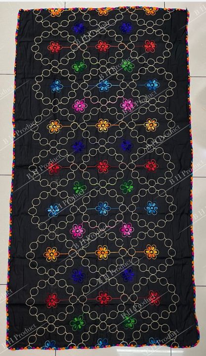 Cotton multi embroidery fancy Dupatta uploaded by Burkha House on 8/2/2021