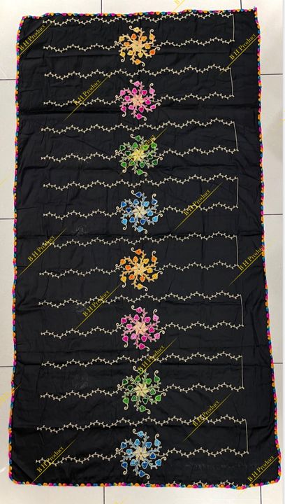 Cotton multi embroidery fancy Dupatta uploaded by Burkha House on 8/2/2021
