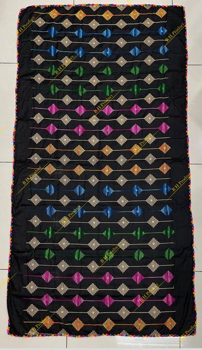Cotton multi embroidery fancy Dupatta uploaded by business on 8/2/2021