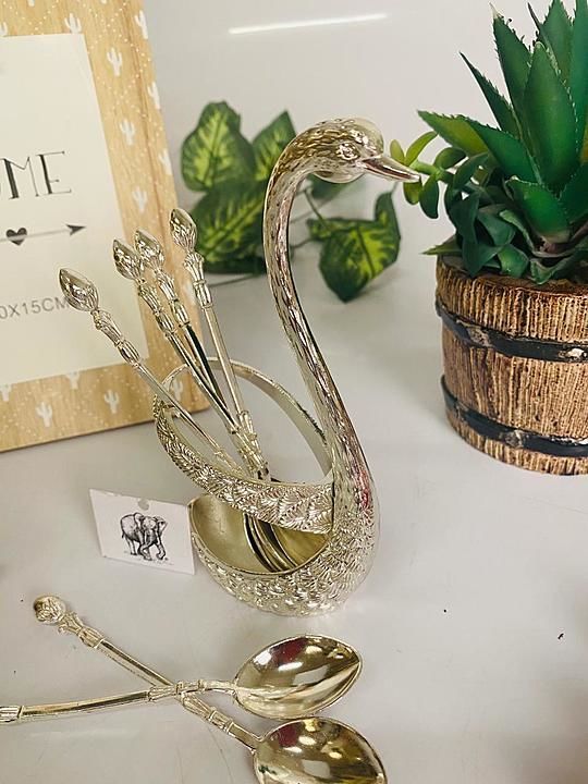 Metal Swan Spoon Set uploaded by Roop Collection's on 8/27/2020