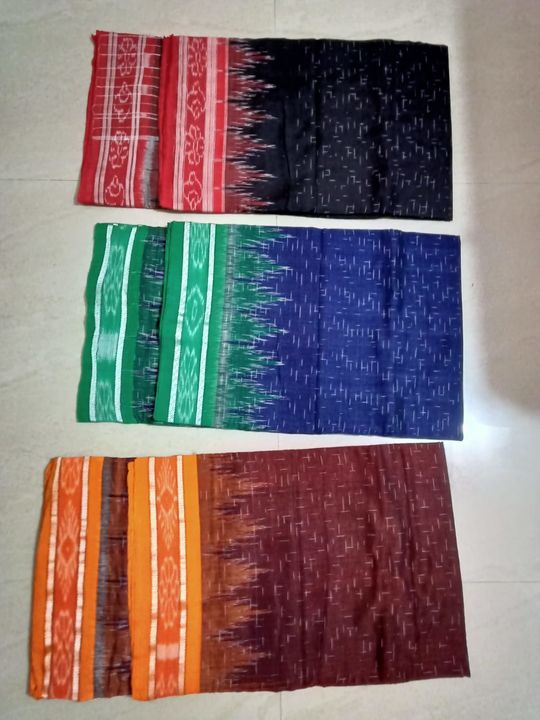 Handloom cotton saree uploaded by business on 8/3/2021