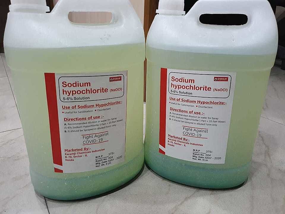 Sodium Hypoclorite (5Ltr) uploaded by Reenolds Rubber on 8/27/2020