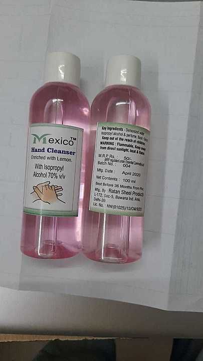 Hand sanitizer (100ml, Liquid) uploaded by Reenolds Rubber on 8/27/2020