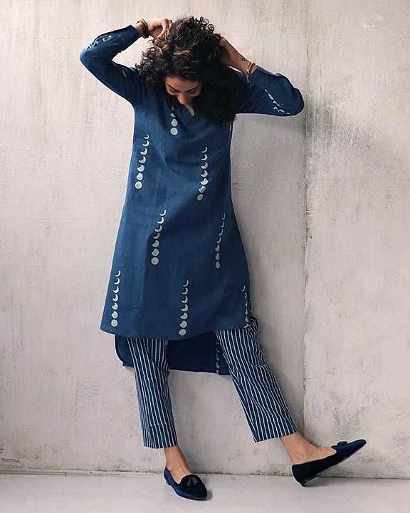 Cotton kurti with pant uploaded by Aggarwal r/m on 8/27/2020