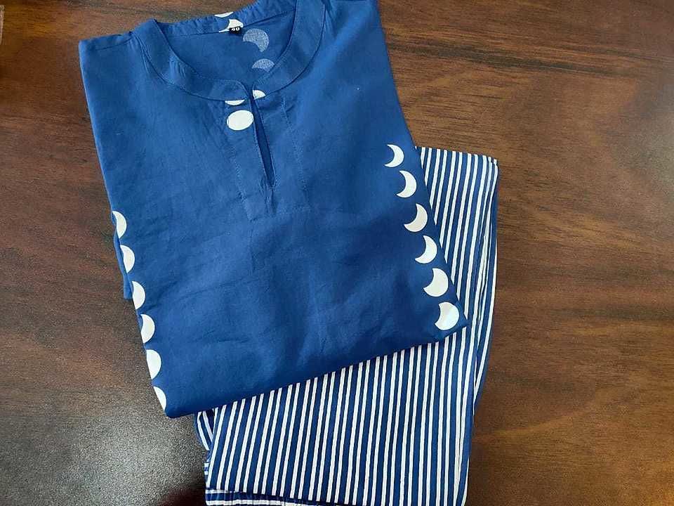 Cotton kurti with pant uploaded by Aggarwal r/m on 8/27/2020