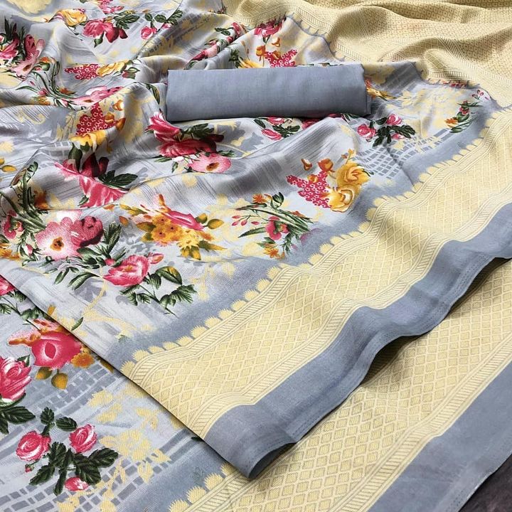 Khadi saree uploaded by One.stopshop143 on 8/3/2021