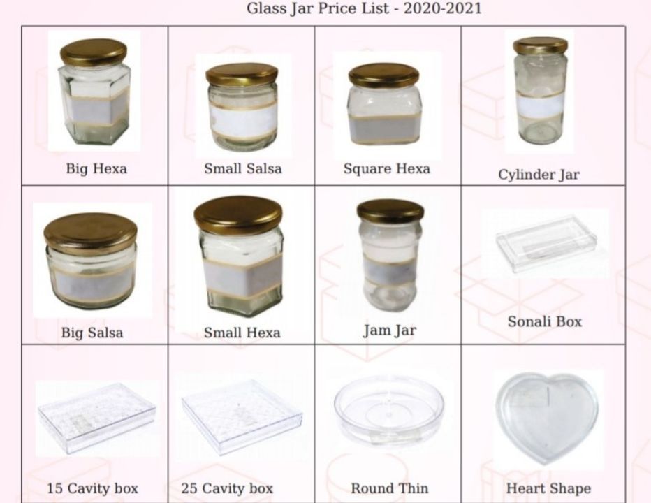 Glass Jars uploaded by Sitara bazaar on 8/3/2021
