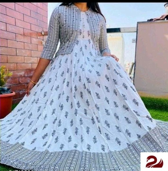 Trendy Drishya Kurtis*
Fabric: Rayon uploaded by business on 8/3/2021